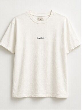 Authentic Suspicious Antwerp Globe Graphic T-Shirt White Size Large